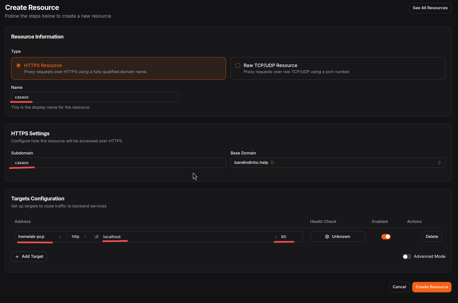 Configuração de Proxy Reverso