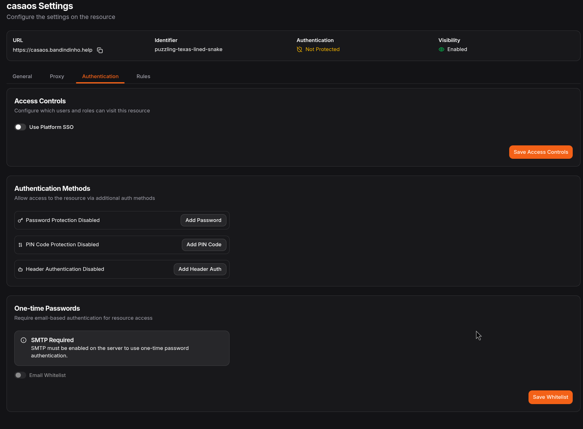 Configuração de Regras de Segurança